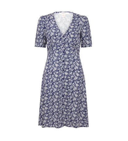 Mala Navy Floral Mini Dress