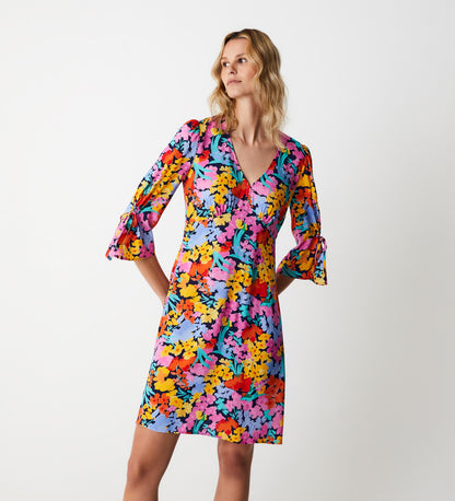 Adalira Floral Meadow Mini Dress