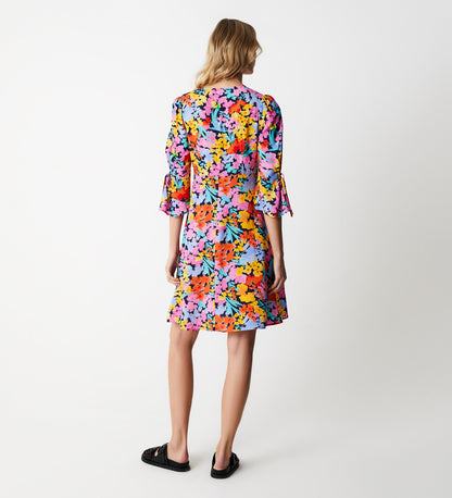 Adalira Floral Meadow Mini Dress