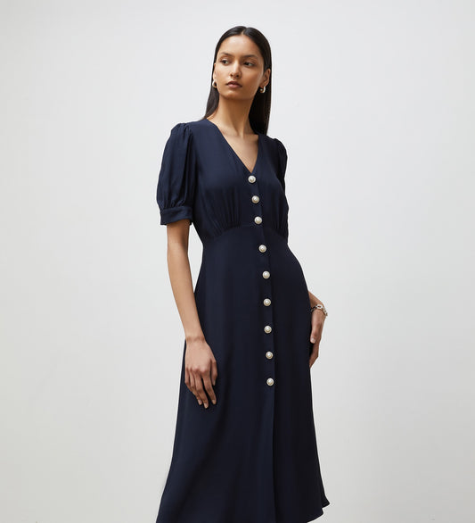 Ulrica Navy Midi Dress