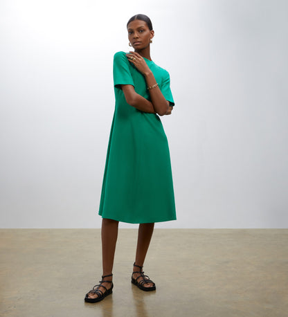 Ioana Green Ponte Jersey Dress