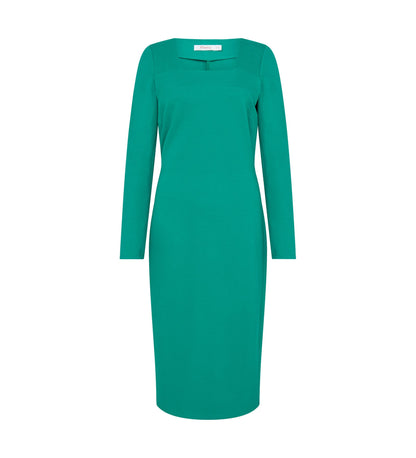 Glain Green Ponte Jersey Dress