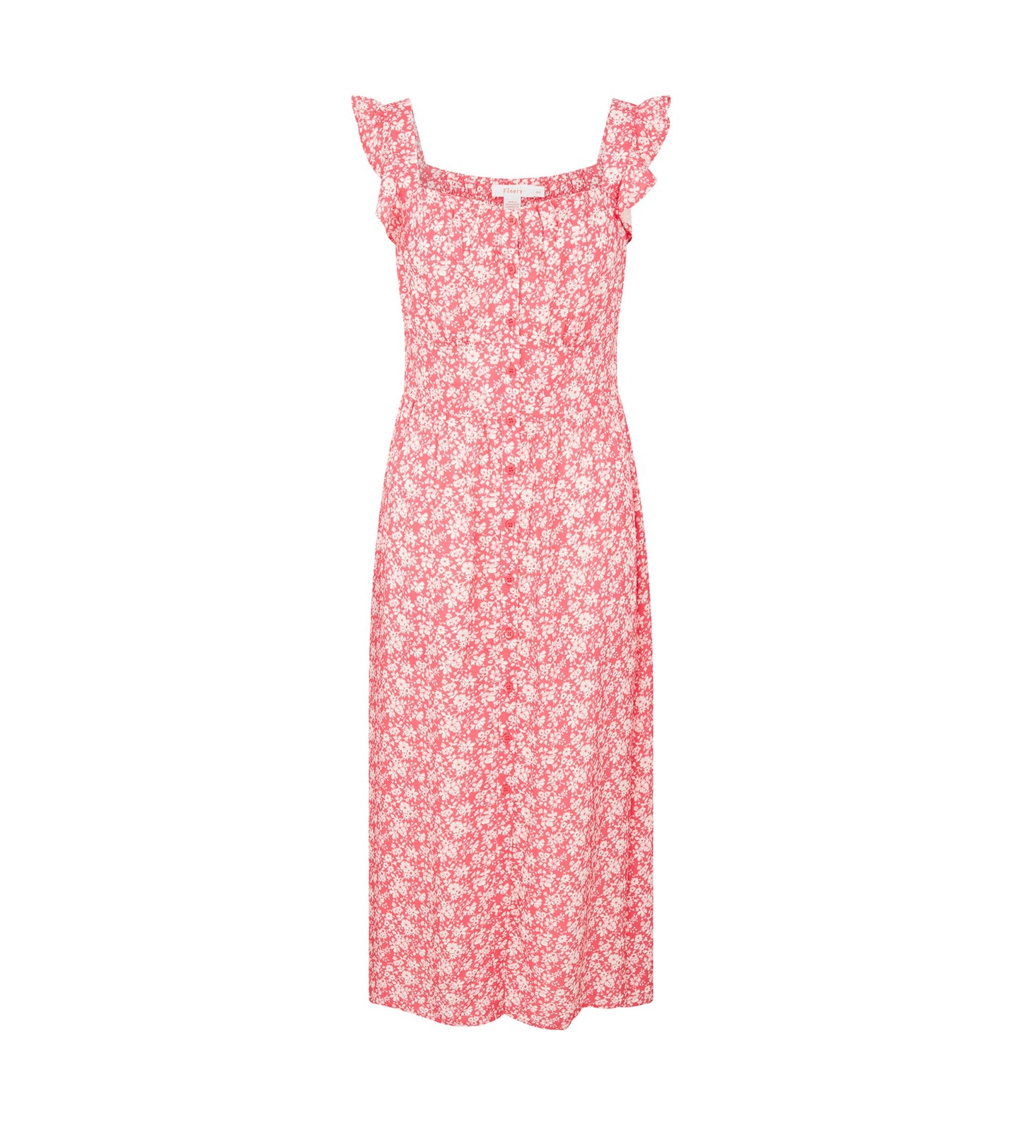 Ania Pink Floral Midi Dress