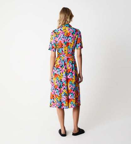 Bailey Floral Meadow Midi Shirt Dress