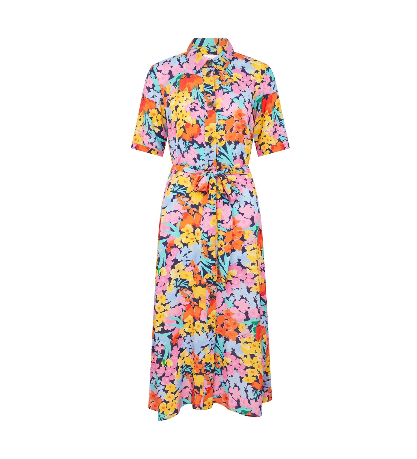 Bailey Floral Meadow Midi Shirt Dress