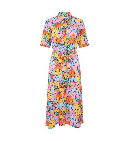 Bailey Floral Meadow Midi Shirt Dress