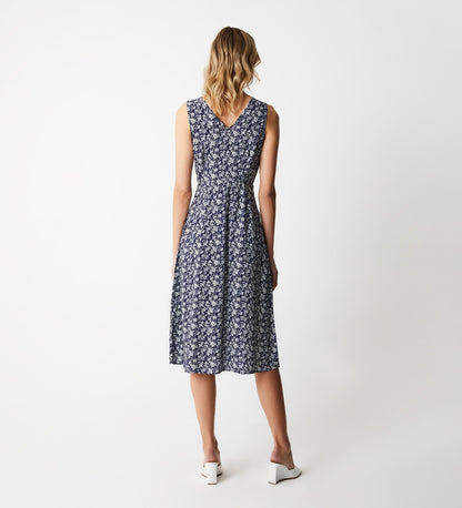 Darcy Navy Floral Midi Dress