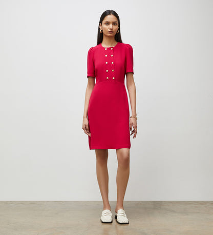 Tasmin Magenta Knee Length Dress