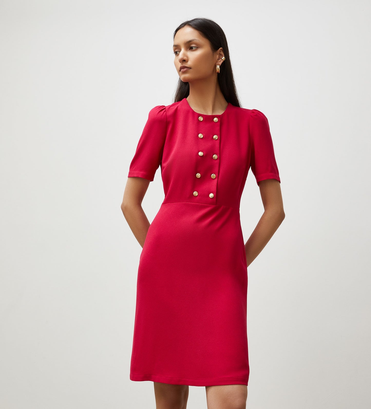 Tasmin Magenta Knee Length Dress