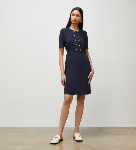 Tasmin Navy Knee Length Dress