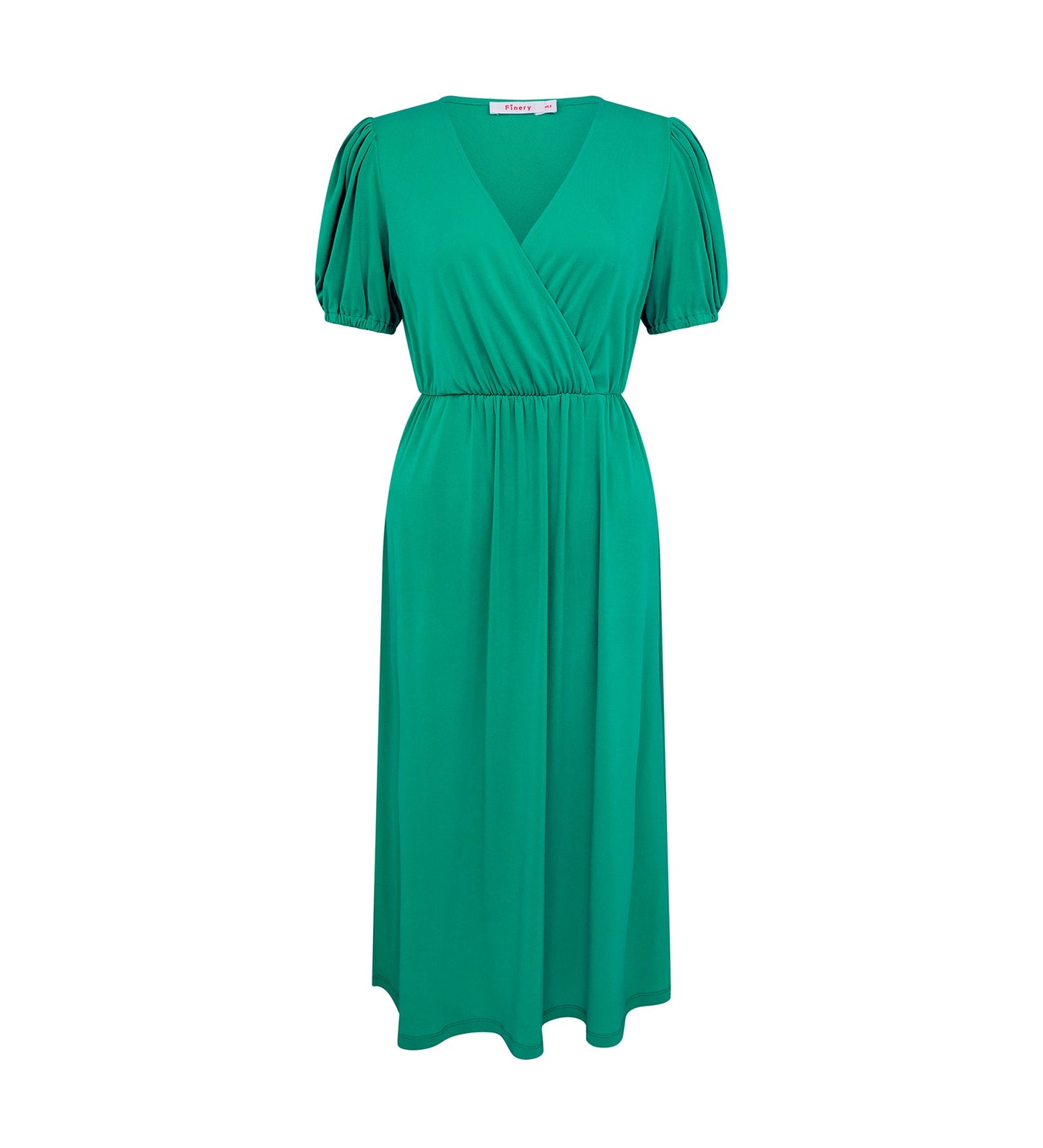 Tanya Green Jersey Crepe Midi Dress