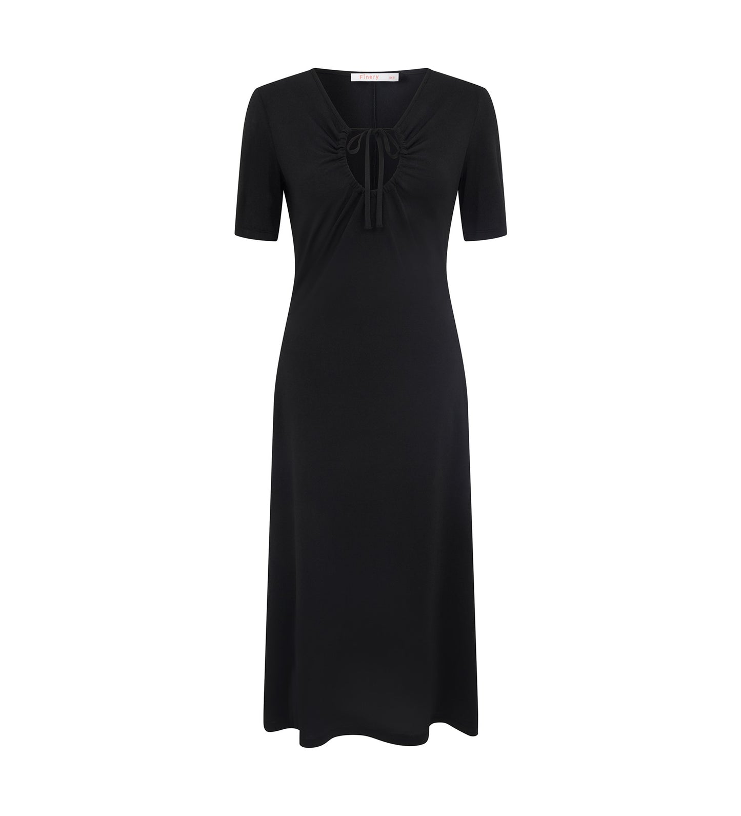 Alice Black Jersey Crepe Midi Dress