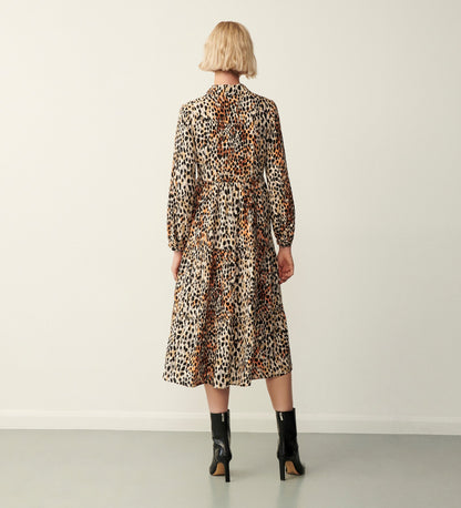 Kalia Brown Leopard Dress