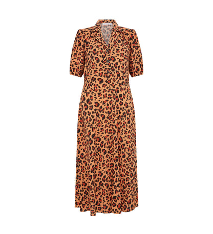 Deandra Brown Leopard Dress