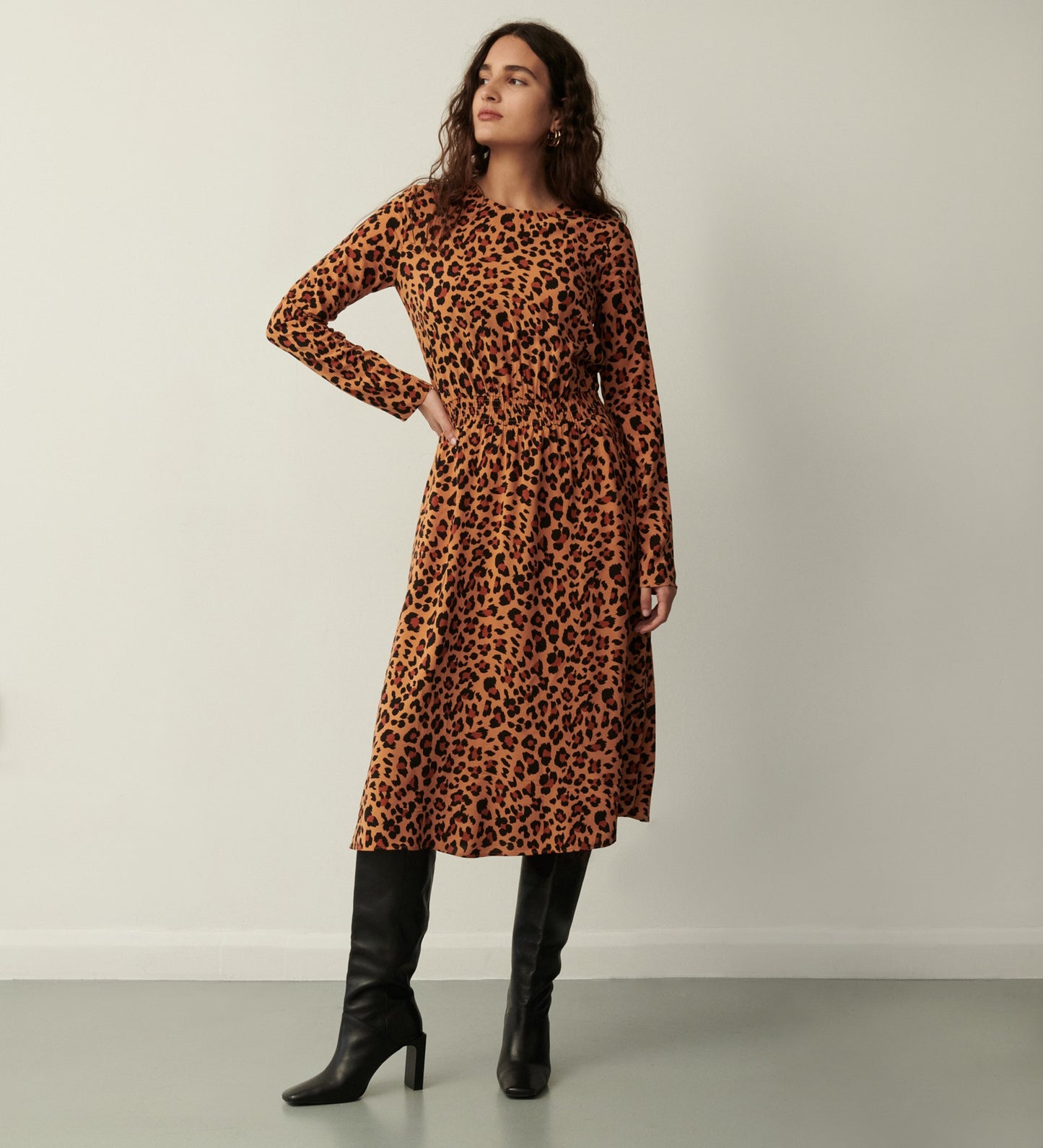 Theo Leopard Print Dress