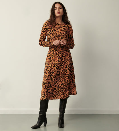 Theo Leopard Print Dress