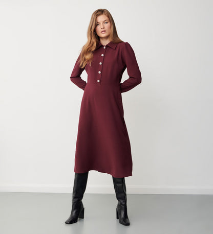 Lucia Fig Midi Dress