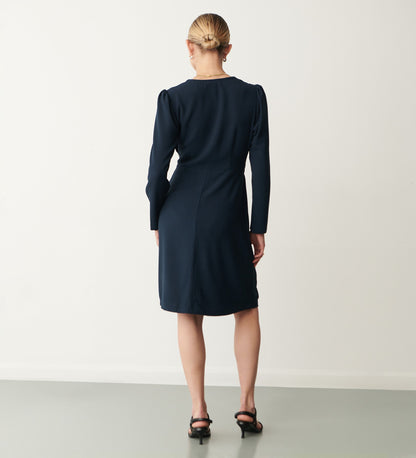 Tally Navy Knee Length Dress