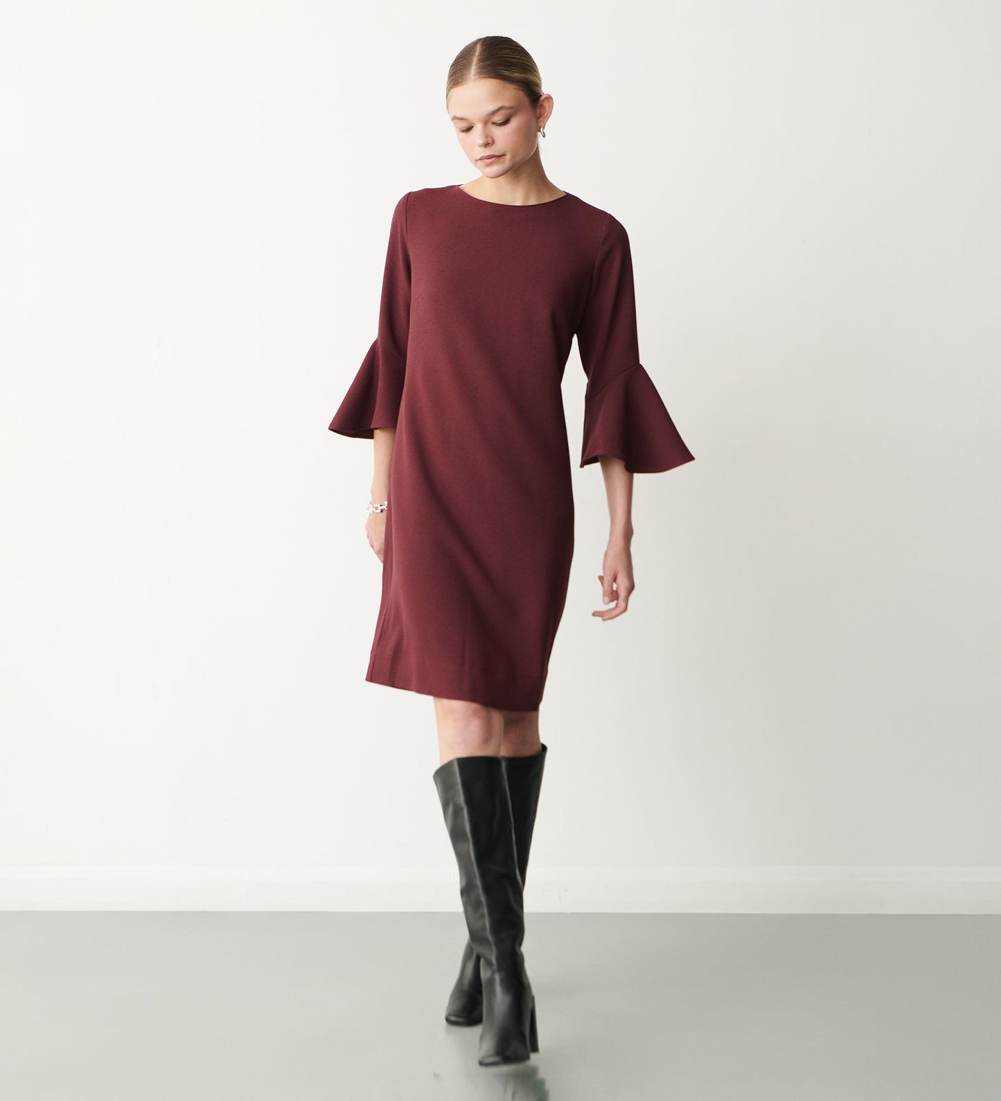 Izzy Fig Knee Length Dress