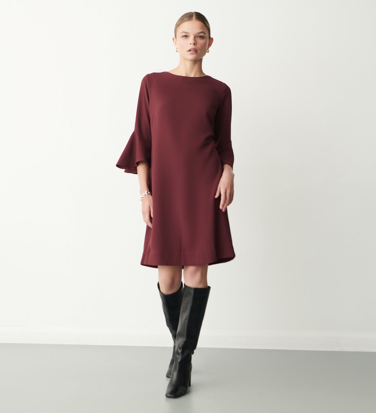 Izzy Fig Knee Length Dress