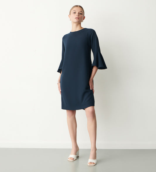 Izzy Navy Knee Length Dress