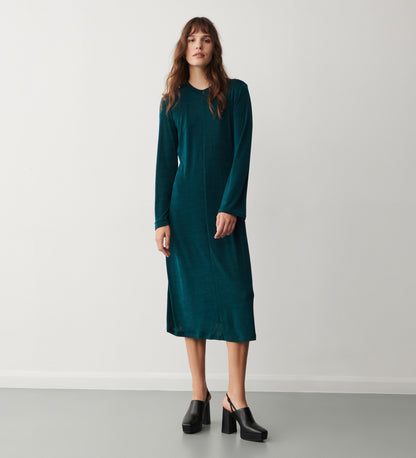 Oakney Green Jersey Midi Dress