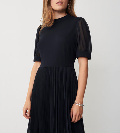 Yates Chiffon Navy Dress