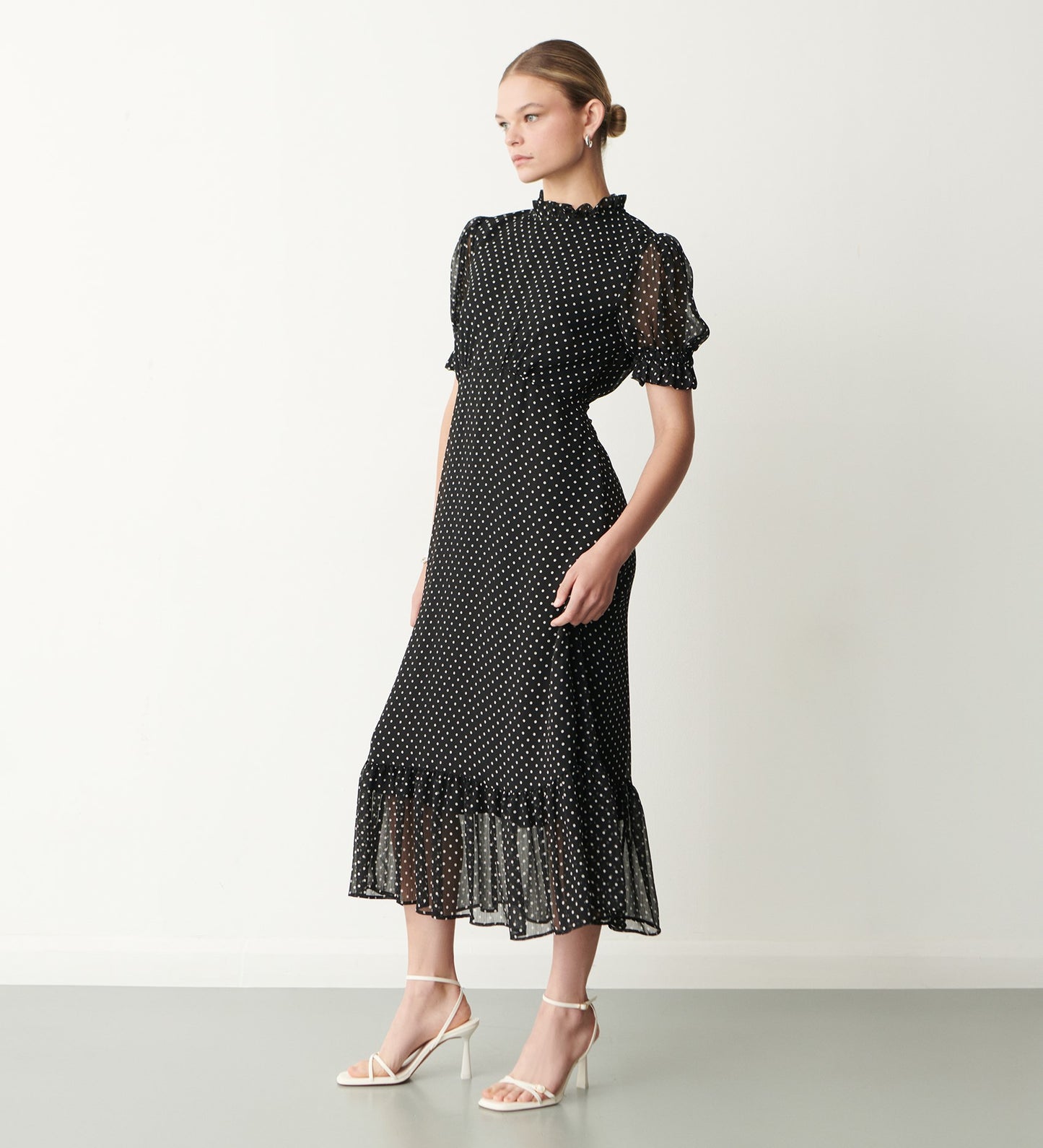 Camille Chiffon Midi Dress