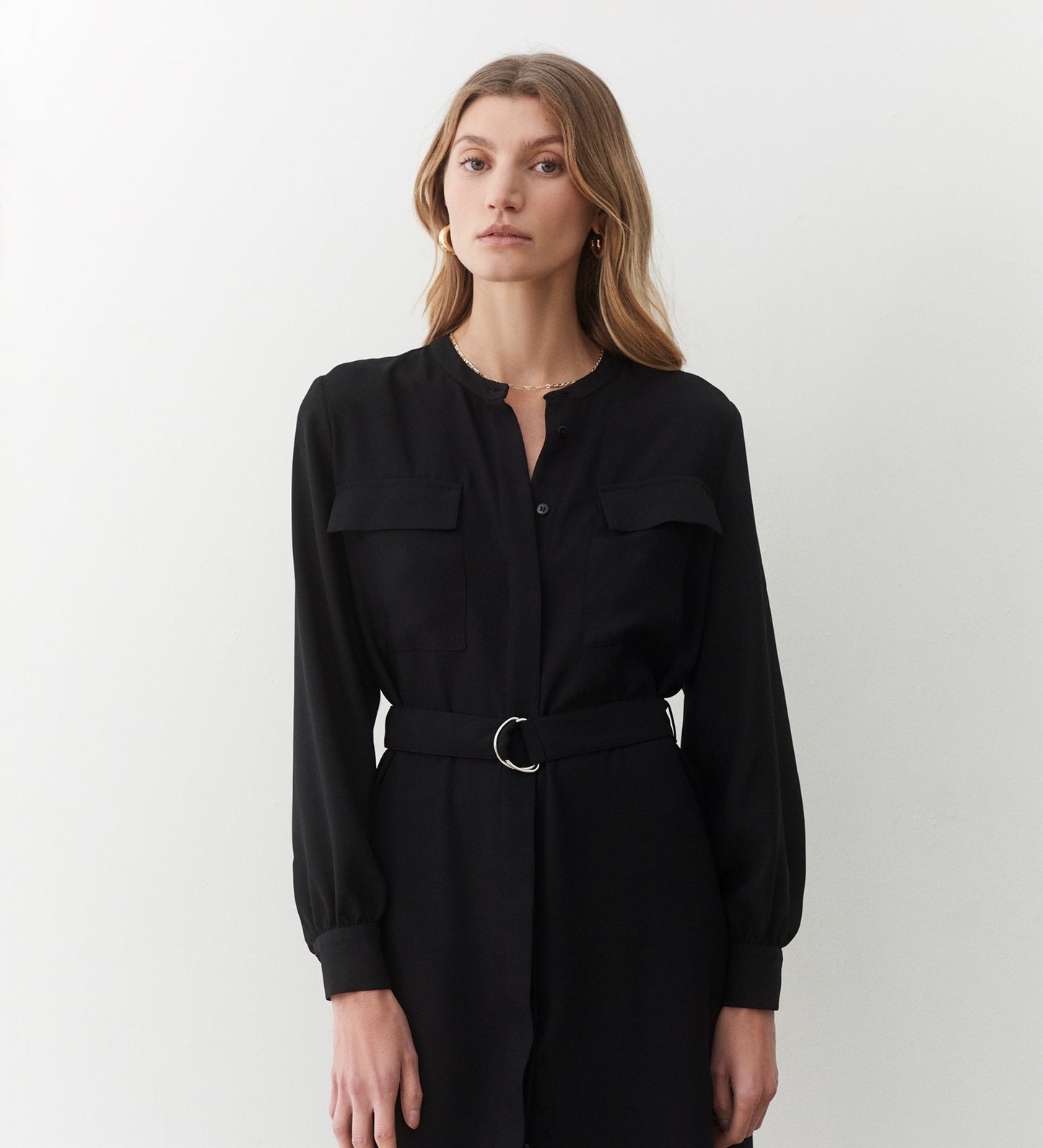 Lyra Black Utility Dress