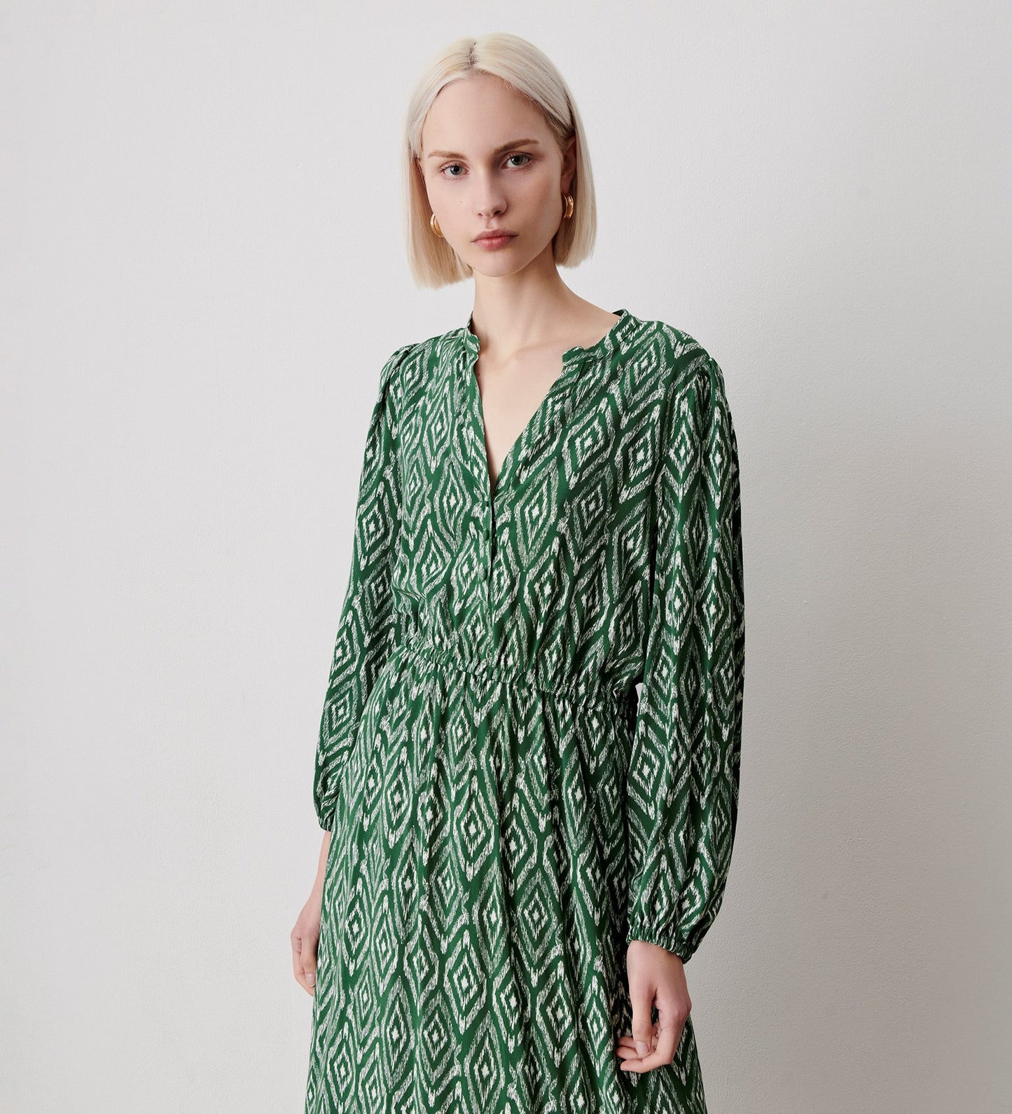 Amy Green Ikat Midi Dress