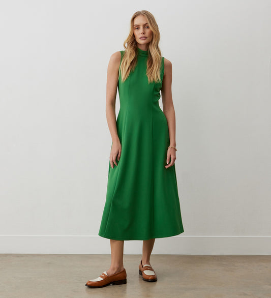 Pia Green Ponte Jersey Midi Dress