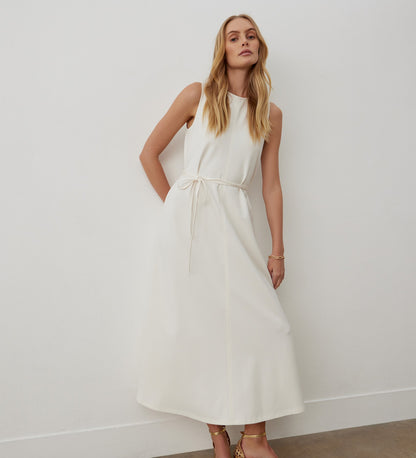 Janette Ivory Ponte Jersey Midi Dress