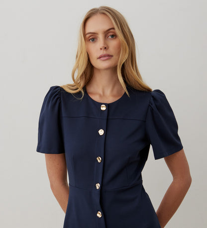 Paloma Navy Ponte Jersey Dress