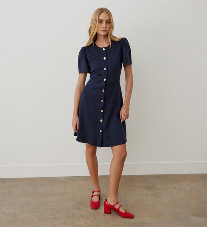 Paloma Navy Ponte Jersey Dress