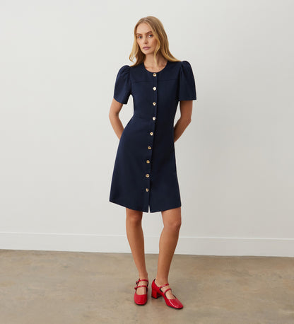 Paloma Navy Ponte Jersey Dress