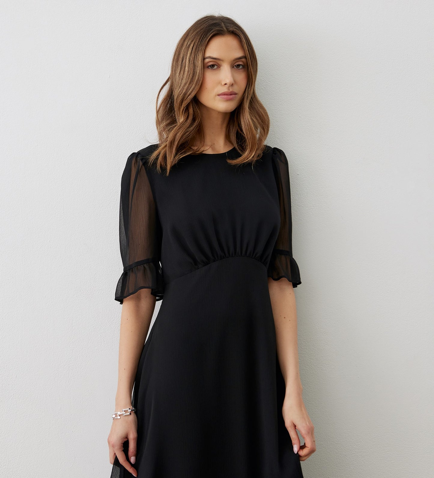 Jennifer Black Midi Dress