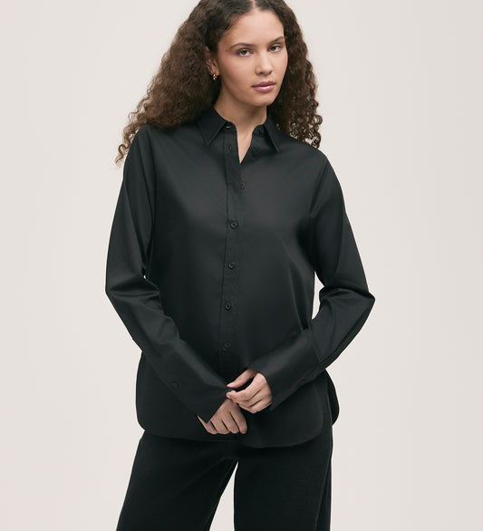 Dillon Black Cotton Shirt