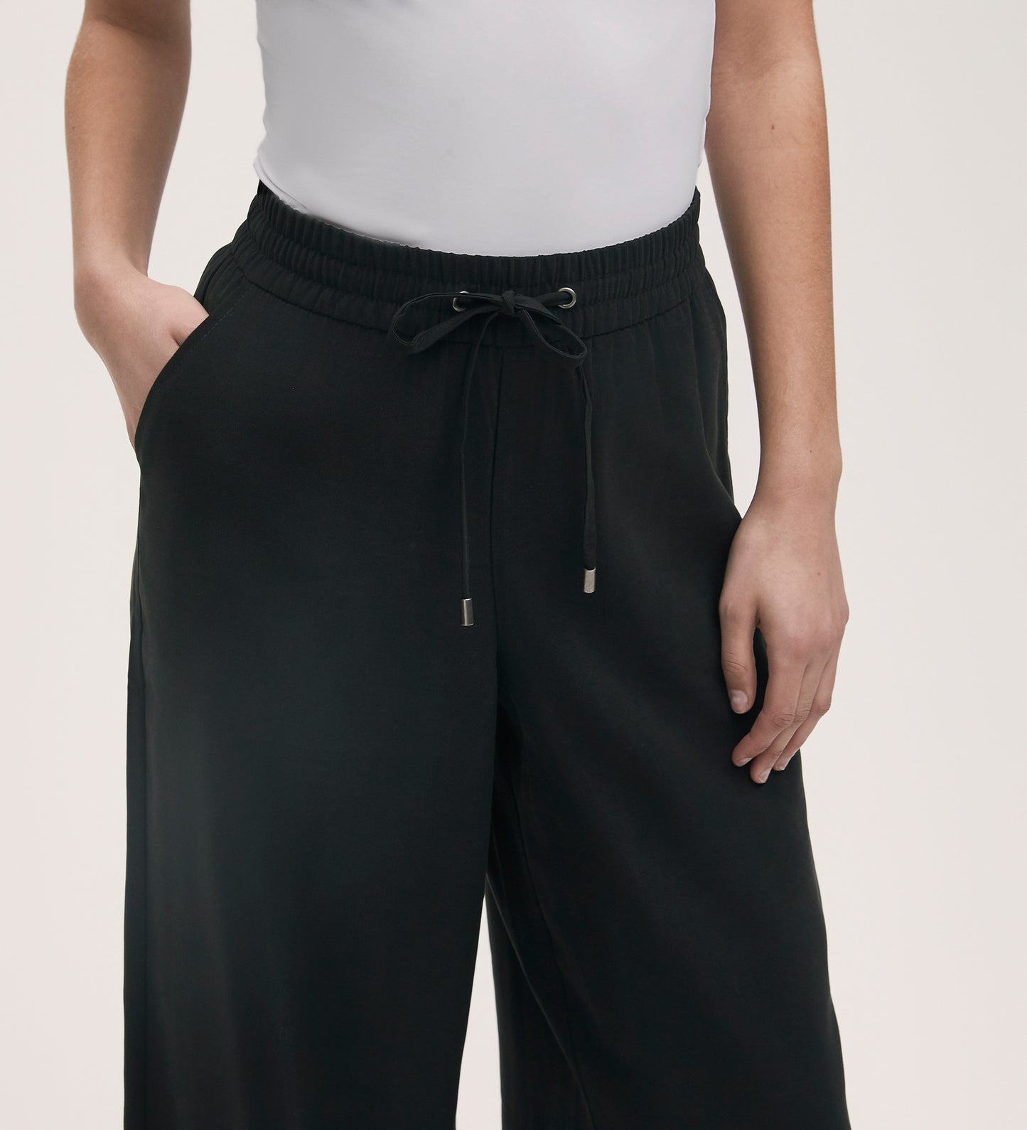 Dixie Black Wide Leg Trouser