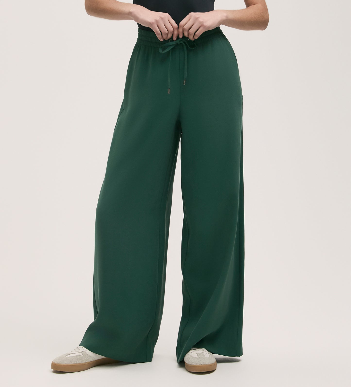 Dixie Dark Green Wide Leg Trouser