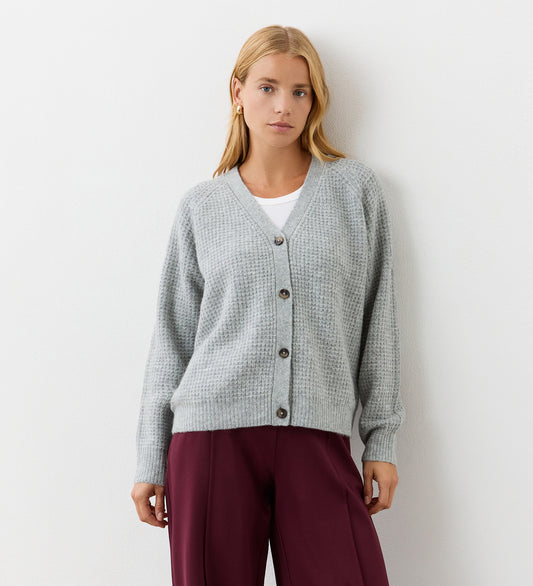 Etta Grey Marle Cardigan