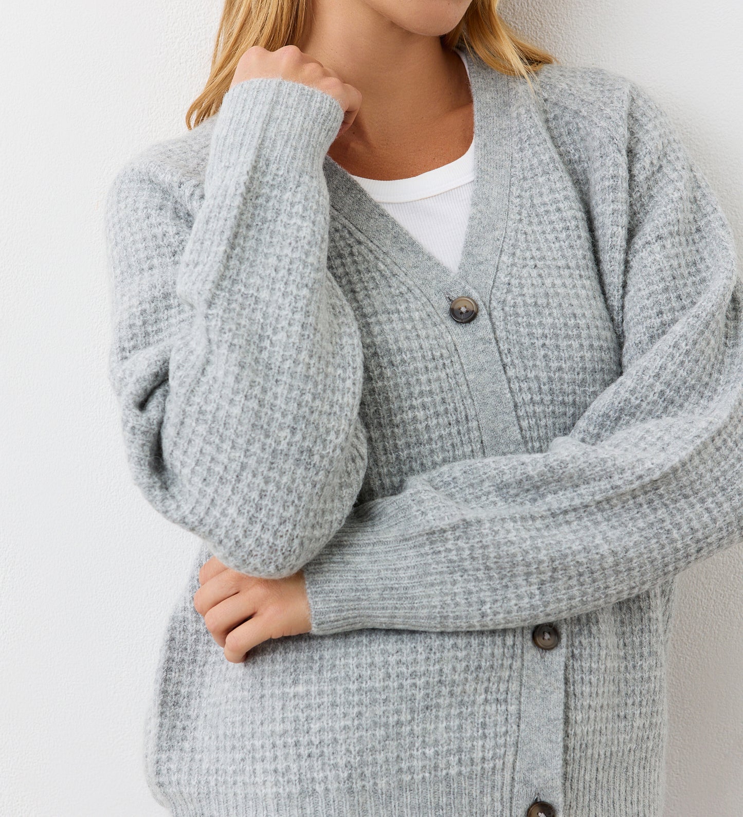 Etta Grey Marle Cardigan