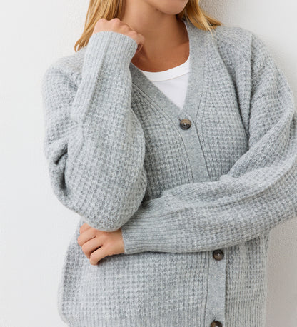 Etta Grey Marle Cardigan