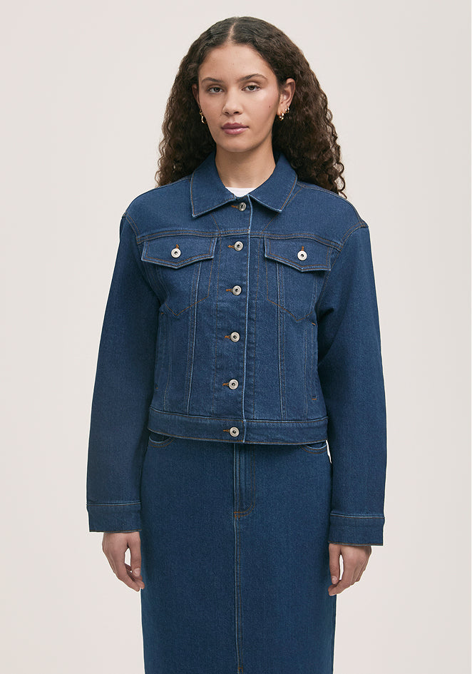 Caroline Mid Wash Denim Jacket