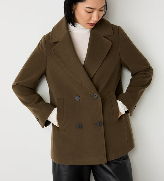 Gemma Khaki Double Breasted Jacket