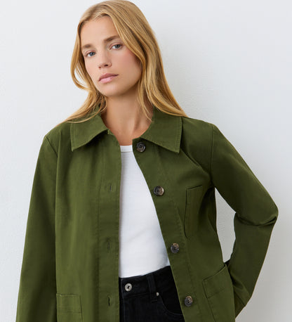 Grayson Khaki Cotton Jacket