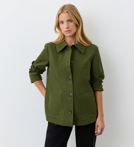 Grayson Khaki Cotton Jacket