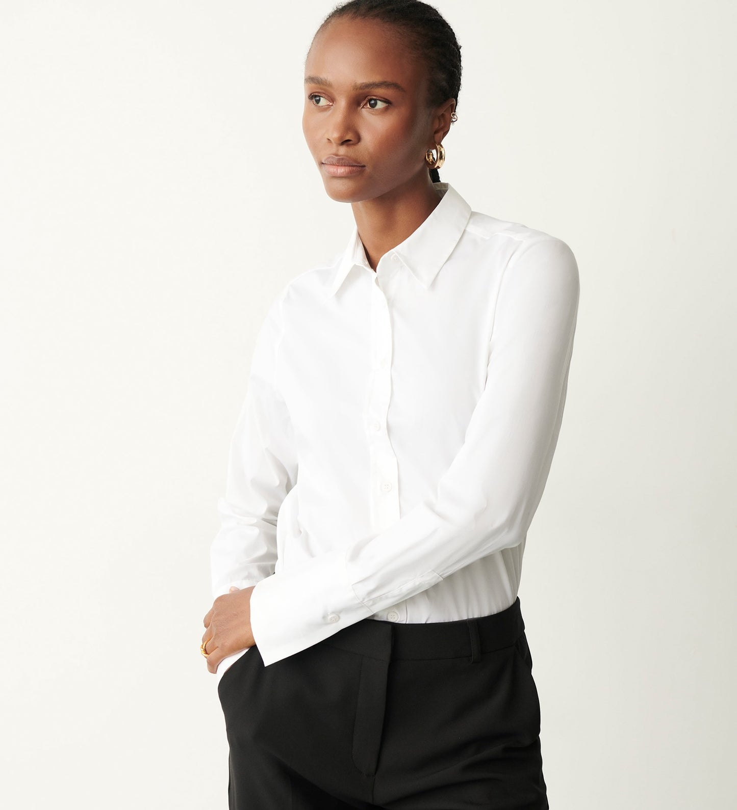 Dillon White Cotton Shirt