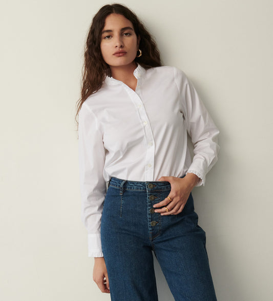 Megan White Cotton Shirt