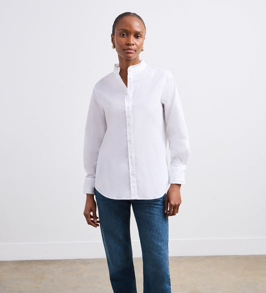 Megan White Cotton Shirt