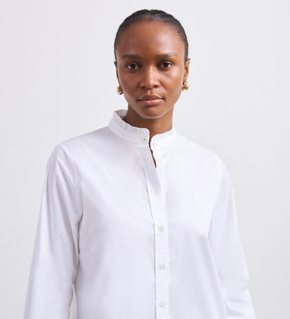 Megan White Cotton Shirt